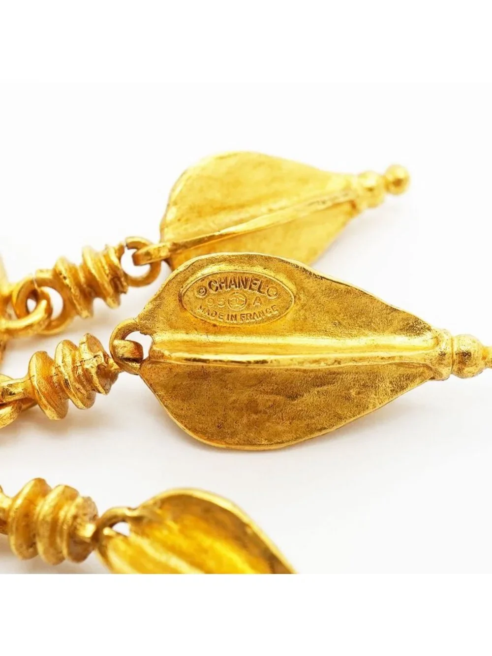 Chanel Brooch Vintage CC Logo Gold Plated
